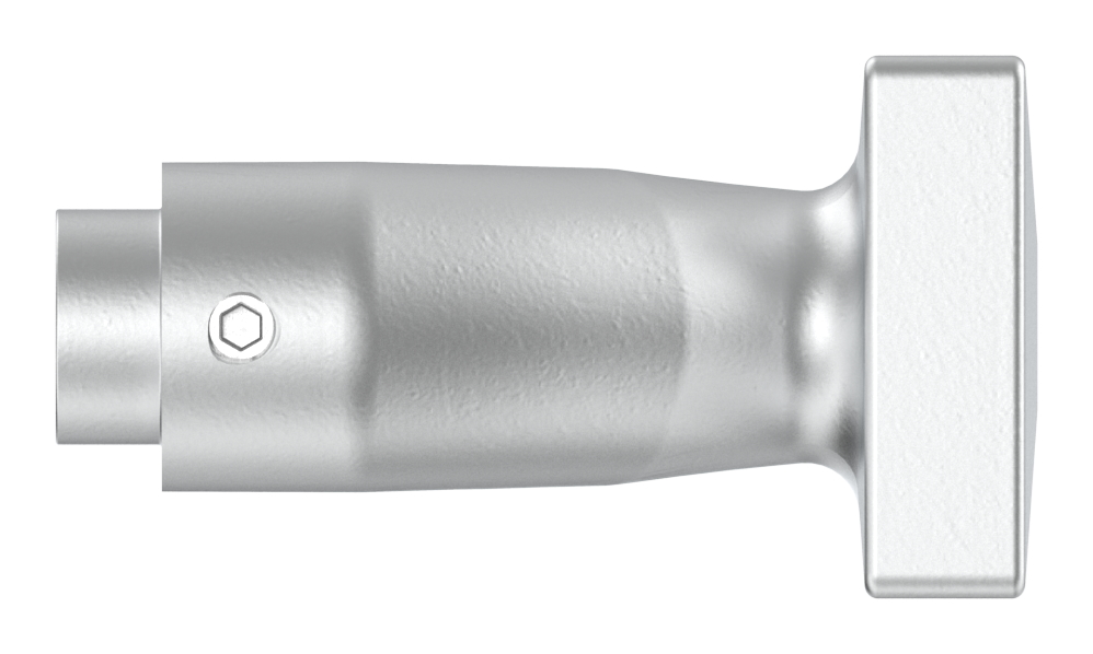 Türdrücker eckig, gekröpft, Aluminium