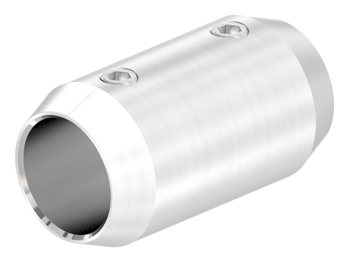 Stabverbinder für 14mm Rund, L: 36mm, Ø 20mm, V2A