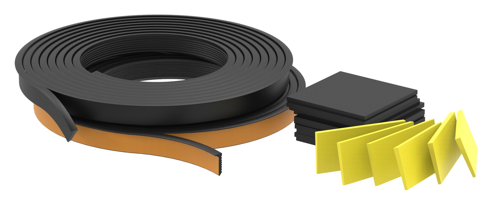 Montageset für 3000mm Aluprofil für Glas 16,76 - 17,52mm Montageset für 3000mm Aluprofil für Glas 16,76 - 17,52mm