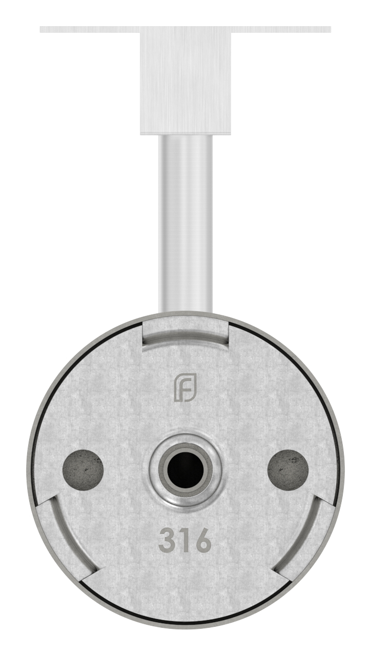 Handlaufhalter für LED Handlauf  (Ronde und Bügel verschweißt), V4A