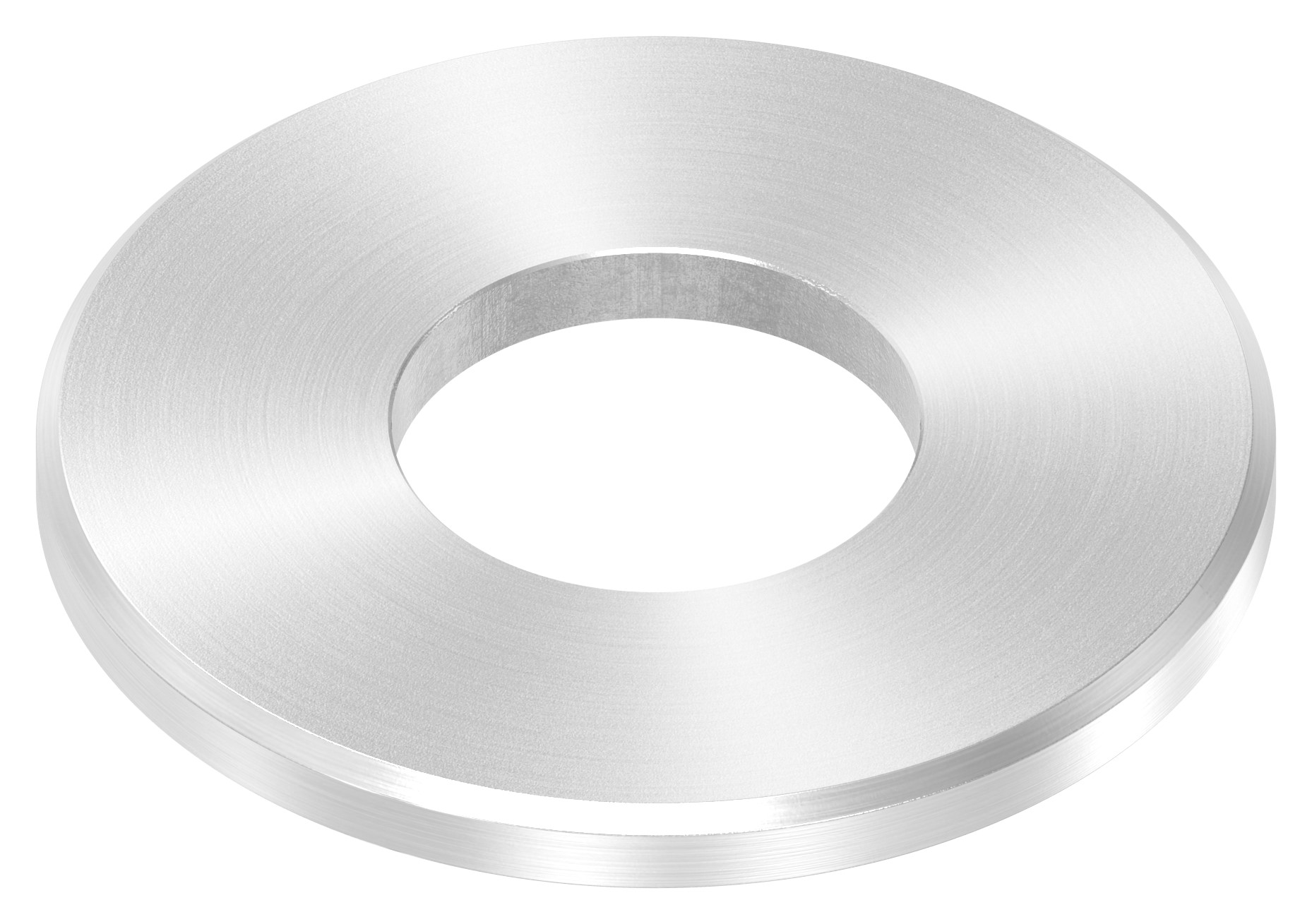 Ankerplatte Ø 80x6mm, mit Rundschliff und Fase, V2A