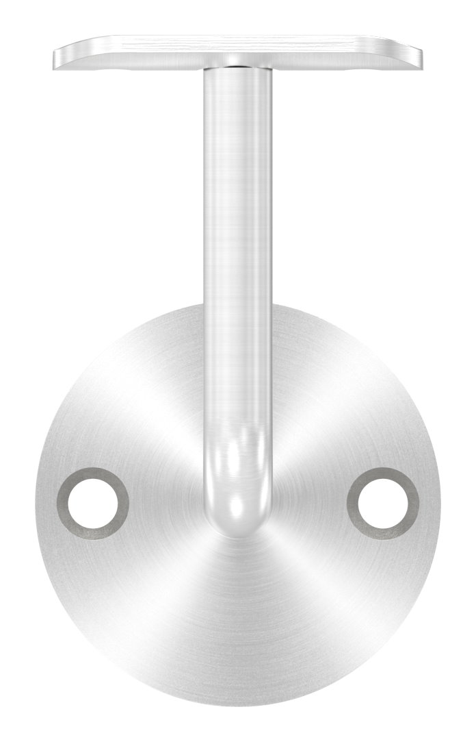 Handlaufhalter mit Handlaufanschlussplatte 42,4mm (Ronde und Bügel verschweißt), V2A