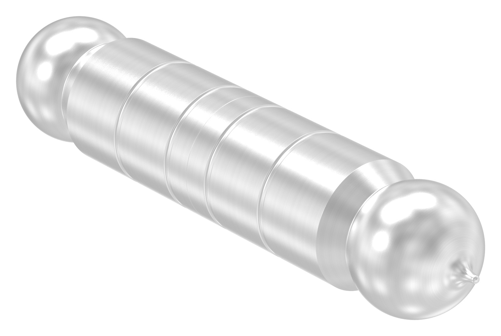 Anschweißband mit festem Stift glatt, 30mm, V2A