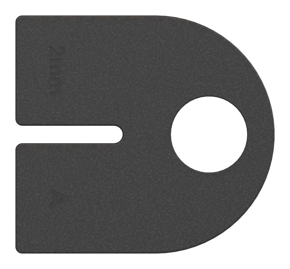 Gummi für Mod. 12, Blech 2 mm Gummi für Mod. 12, Blech 2 mm