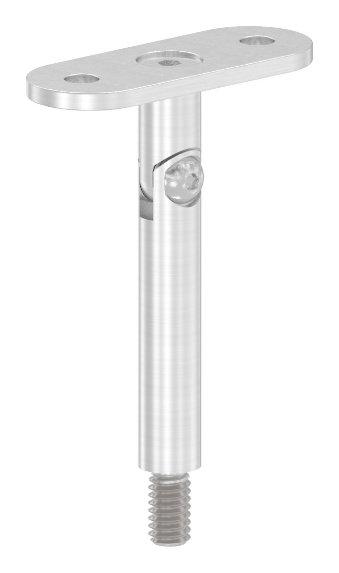 Gelenkstift Ø 12mm mit gerader Handlaufanschlussplatte, V2A