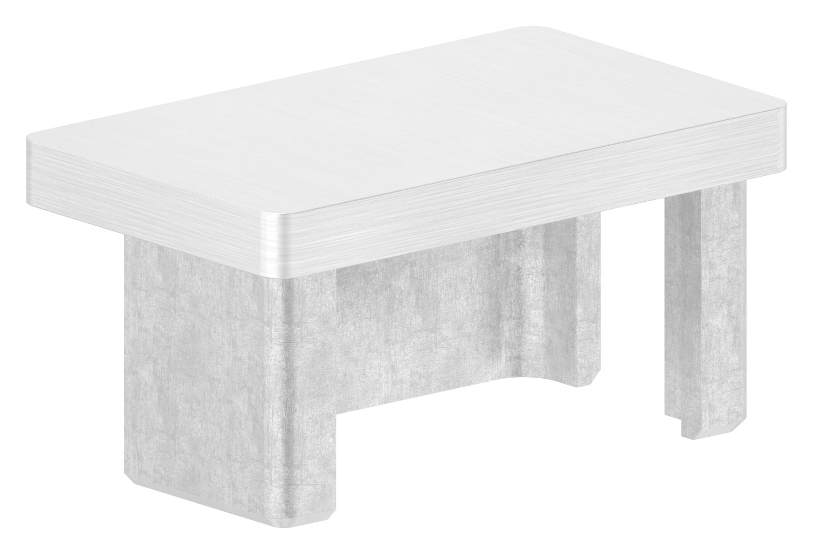 Einsteckkappe, für Rohr 50x30x2,0mm, V4A