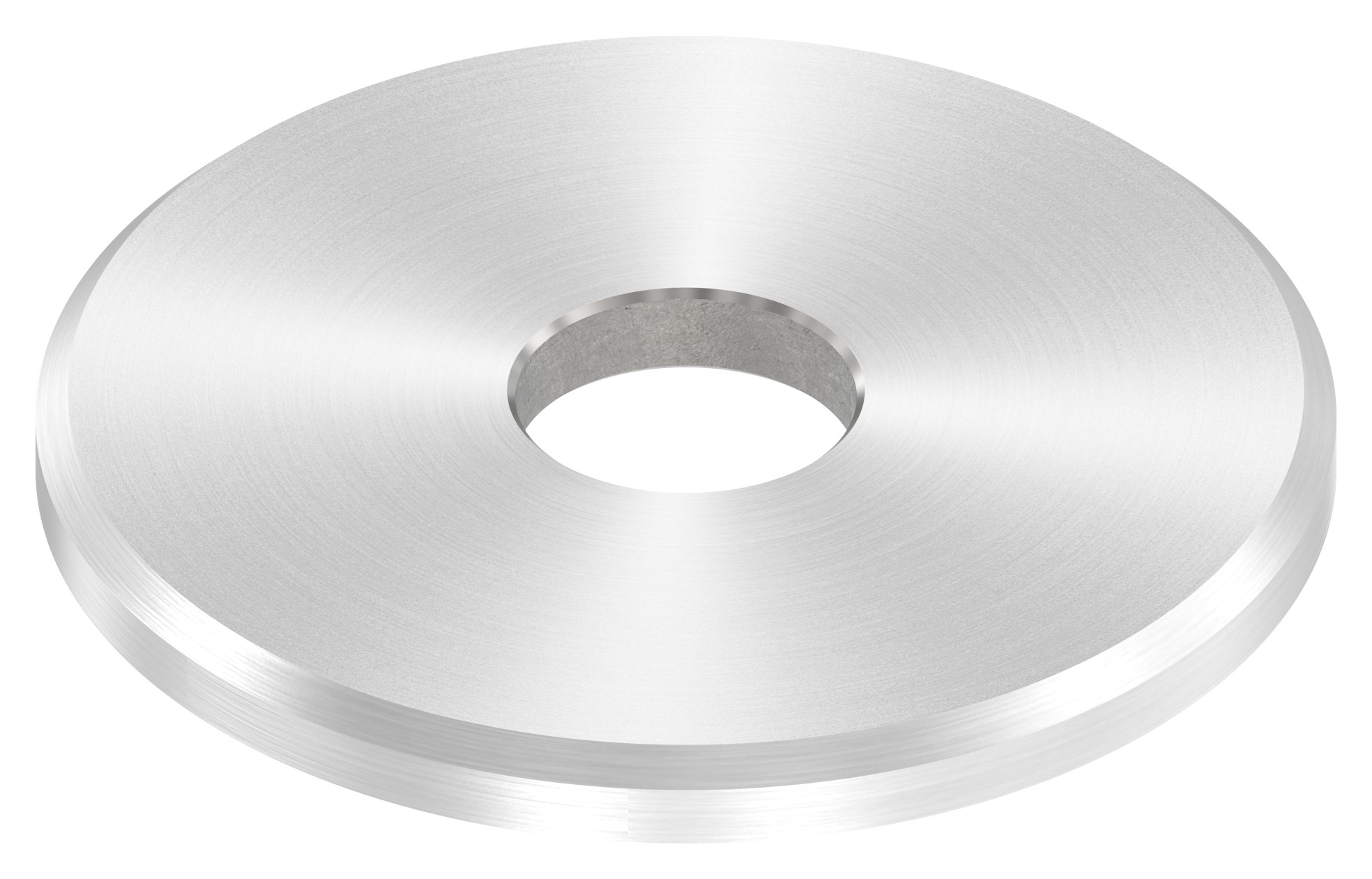 Beilagscheibe 40x3mm mit Fase, Bohrung 10,5mm, V2A