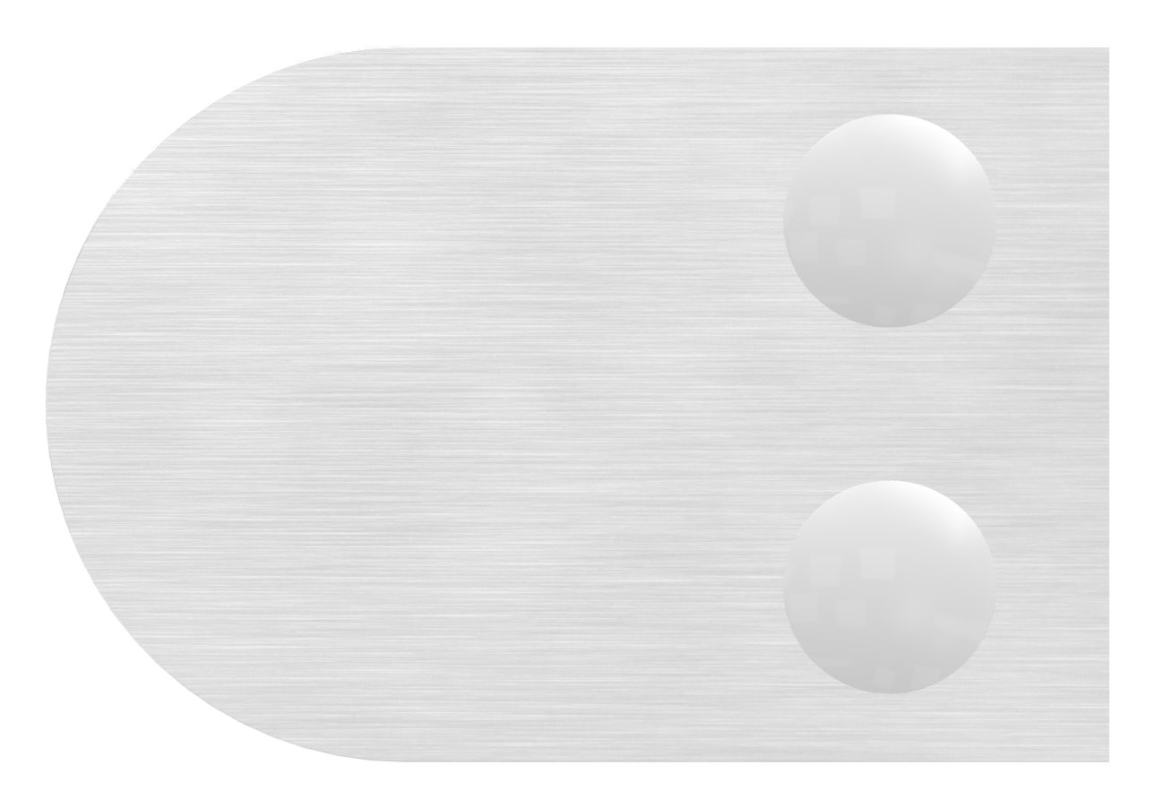 Glasklemme Mod. 12, Anschluss: 48,3mm, V4A
