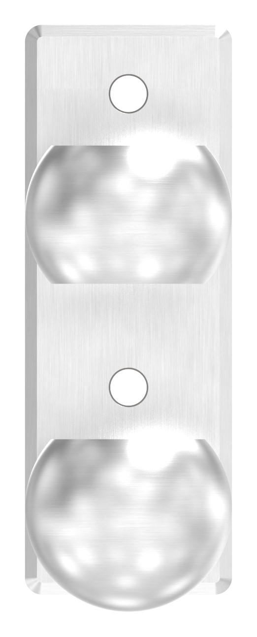 Wandbefestigung für Geländerpfosten 42,4mm, V2A