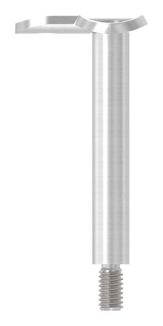 Stift Ø 12mm mit 90° Handlaufanschlussplatte für Rohr 42,4mm, V2A