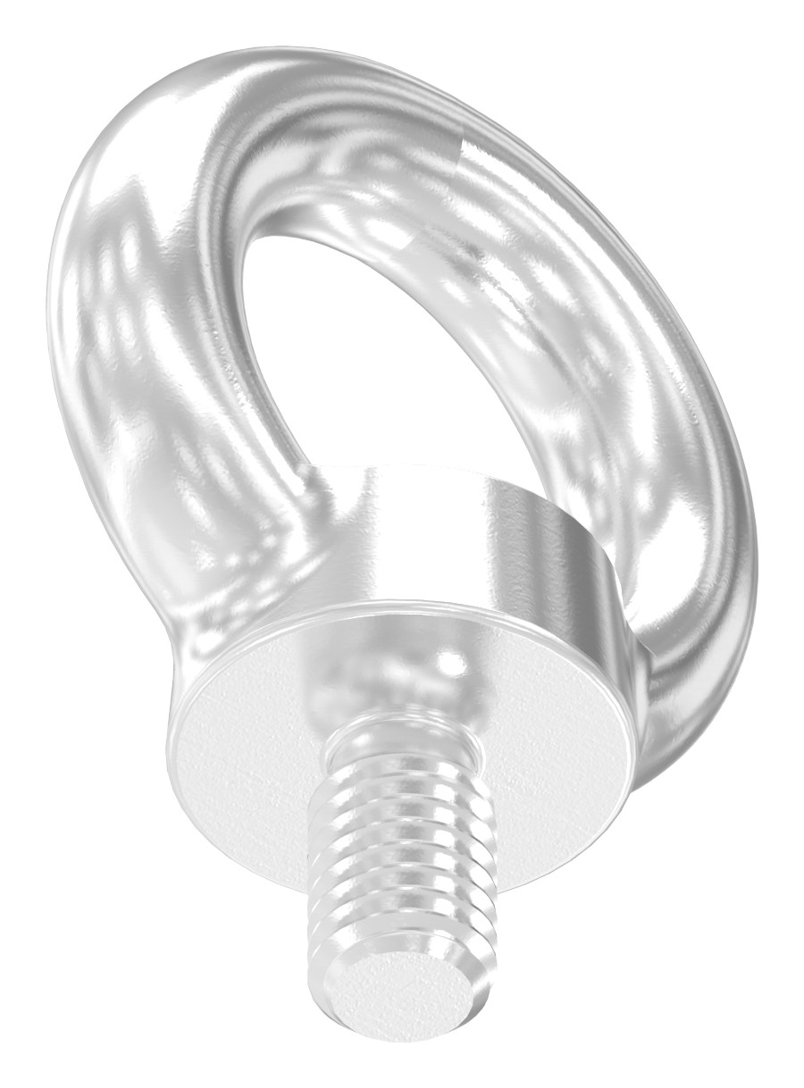 Ringschraube mit Außengewinde DIN 580, Rundeisen: 8mm, V4A