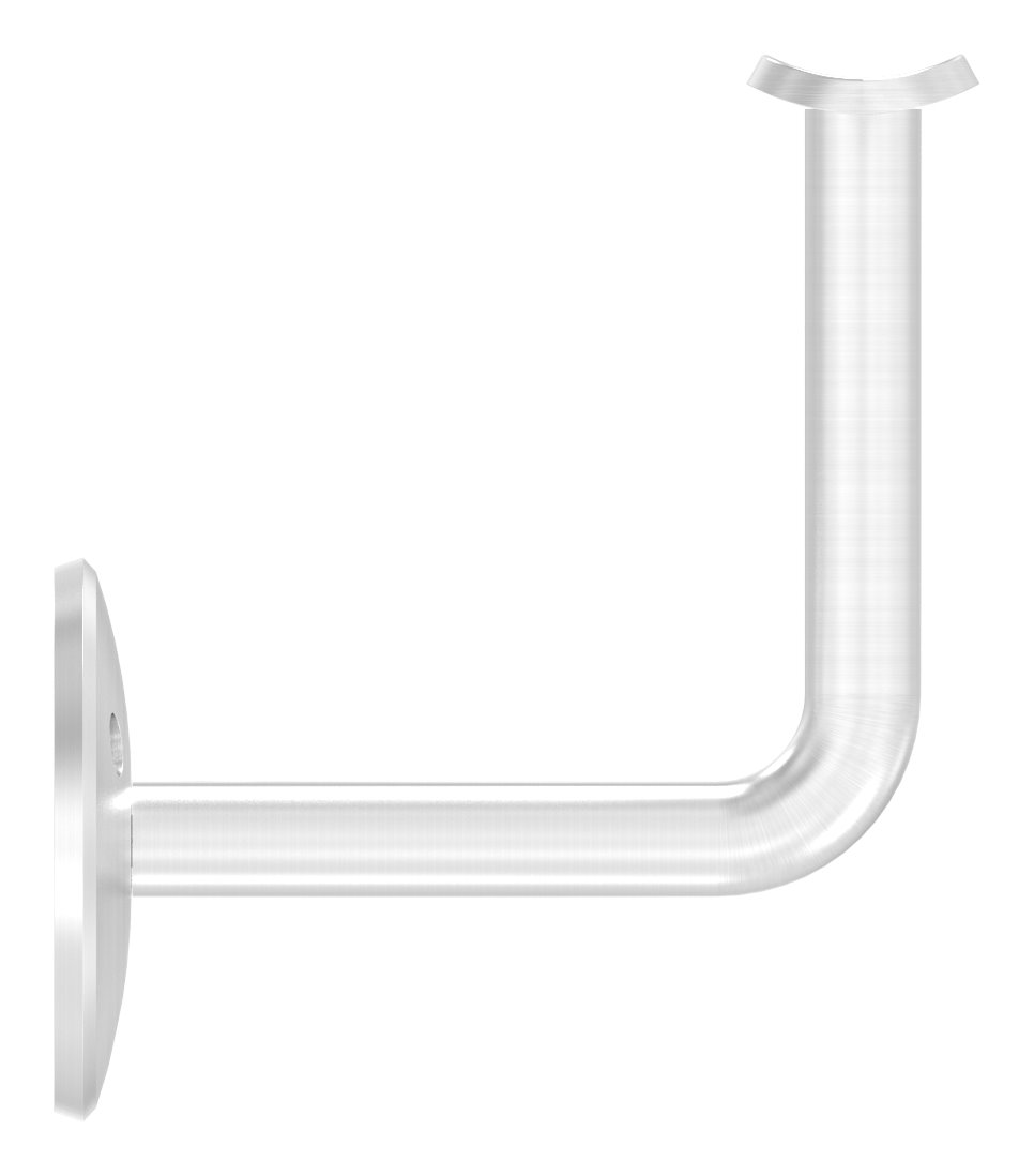 Handlaufhalter mit Handlaufanschlussplatte 42,4mm (Ronde und Bügel verschraubt), V2A