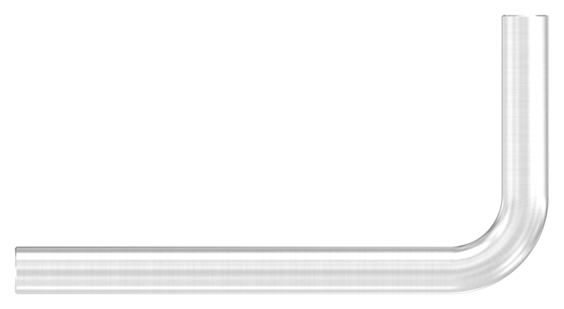 Bügel Ø 14mm, 90° gebogen, ohne Gewinde, V2A