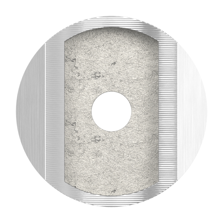 Rohrsattel, Anschluss oben: Rohr 42,4mm, V2A