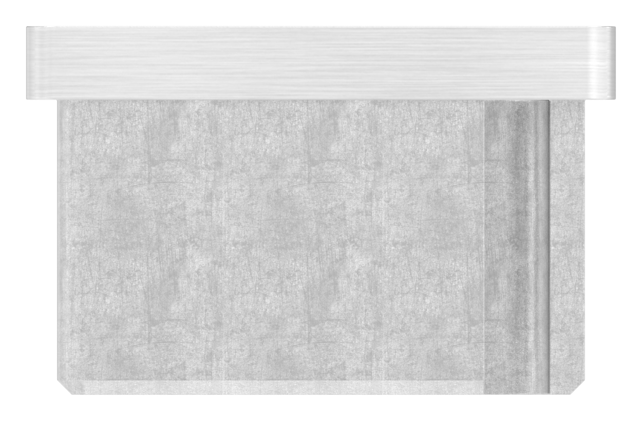Einsteckkappe, für Rohr 40x30x2,0mm, V4A