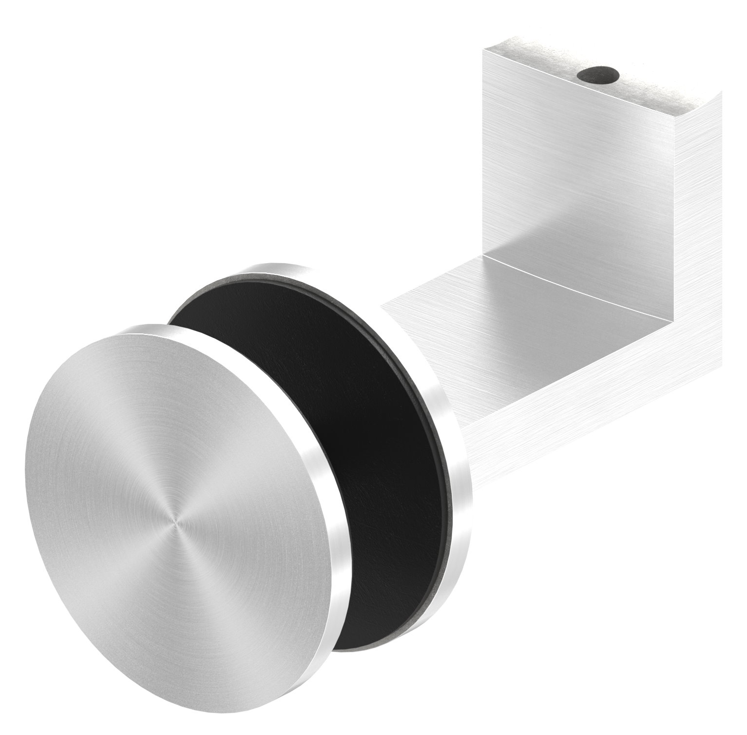 Sensa Design 1, für Rohr 42,4mm, für Montage an Glas, V2A