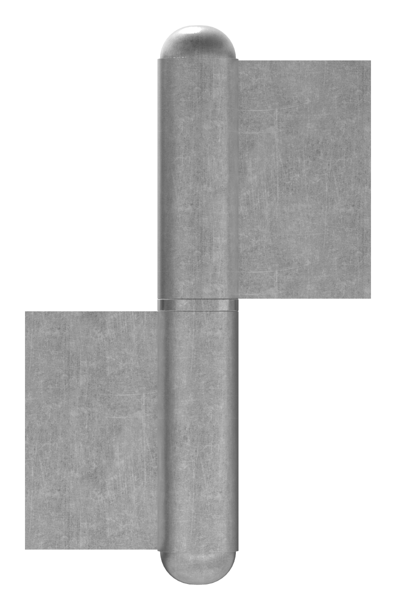 Anschweißband mit festem Zapfen, linke Ausführung