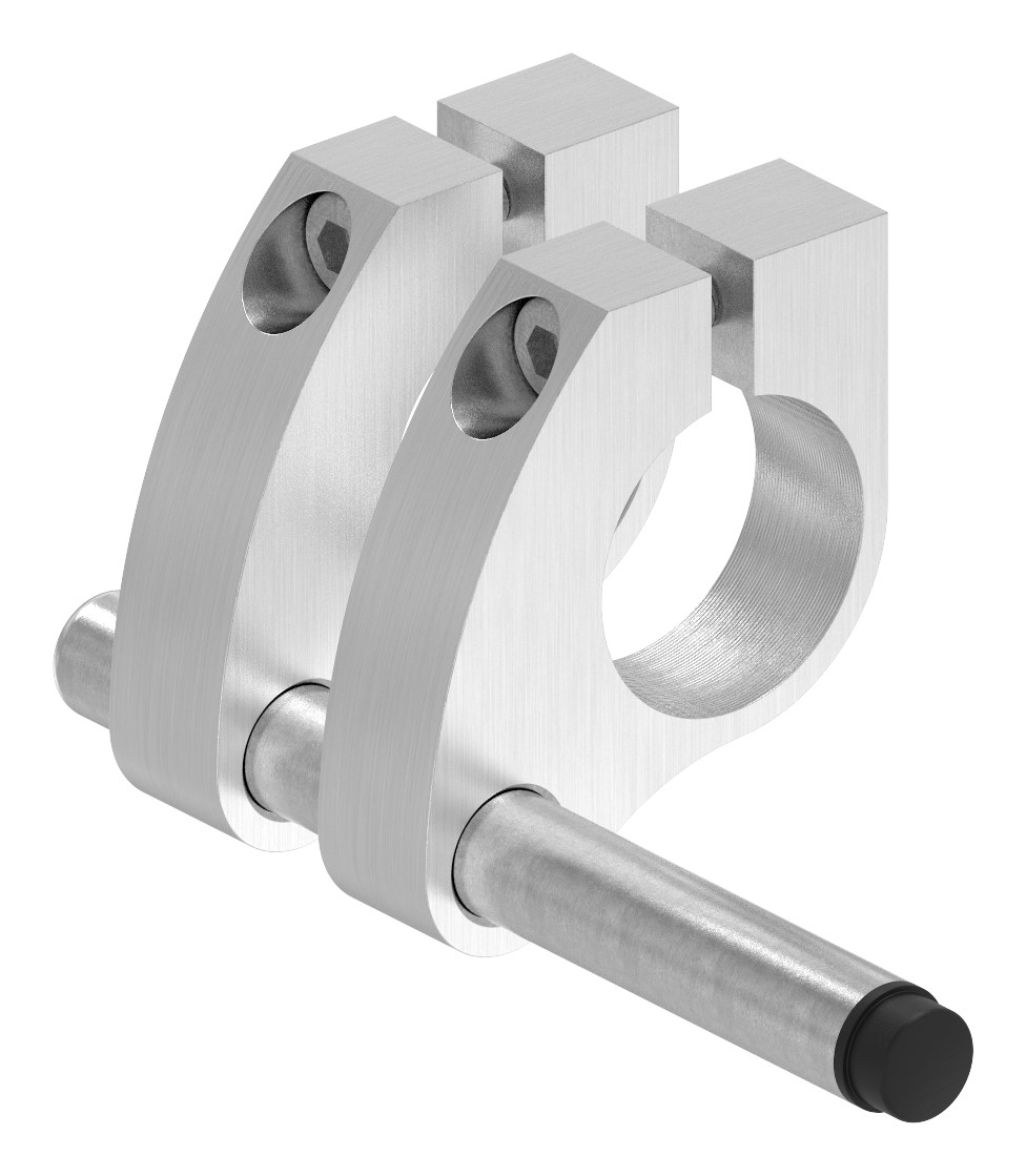 Set mit Doppelrollwägen für Glasschiebetüren, V2A