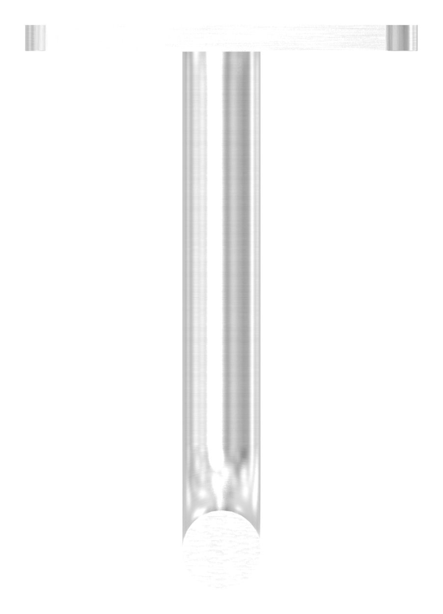 Handlaufhalter eckig zum Anschweißen (Ronde und Bügel verschweißt), V2A