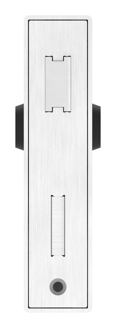 Edelstahlschlosskasten mit verzinktem Schloss, Abmessung: 40x94,5x173mm