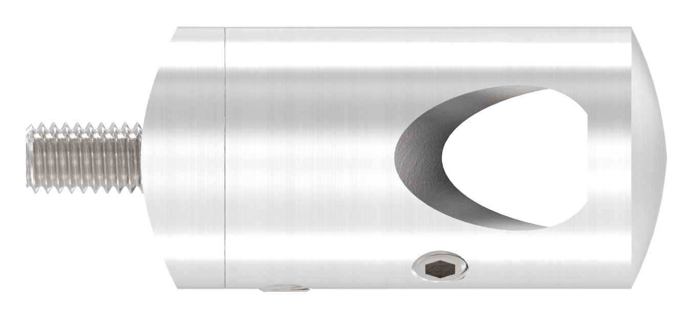 Querstabhalter für 42,4mm Rohr, 12,2mm Bohrung, Außenecke, V2A