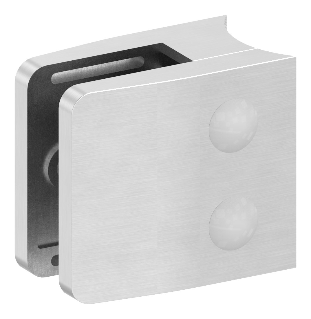 Glasklemme Mod. 34, Anschluss: 48,3mm, V2A Glasklemme Mod. 34, Anschluss: 48,3mm, V2A