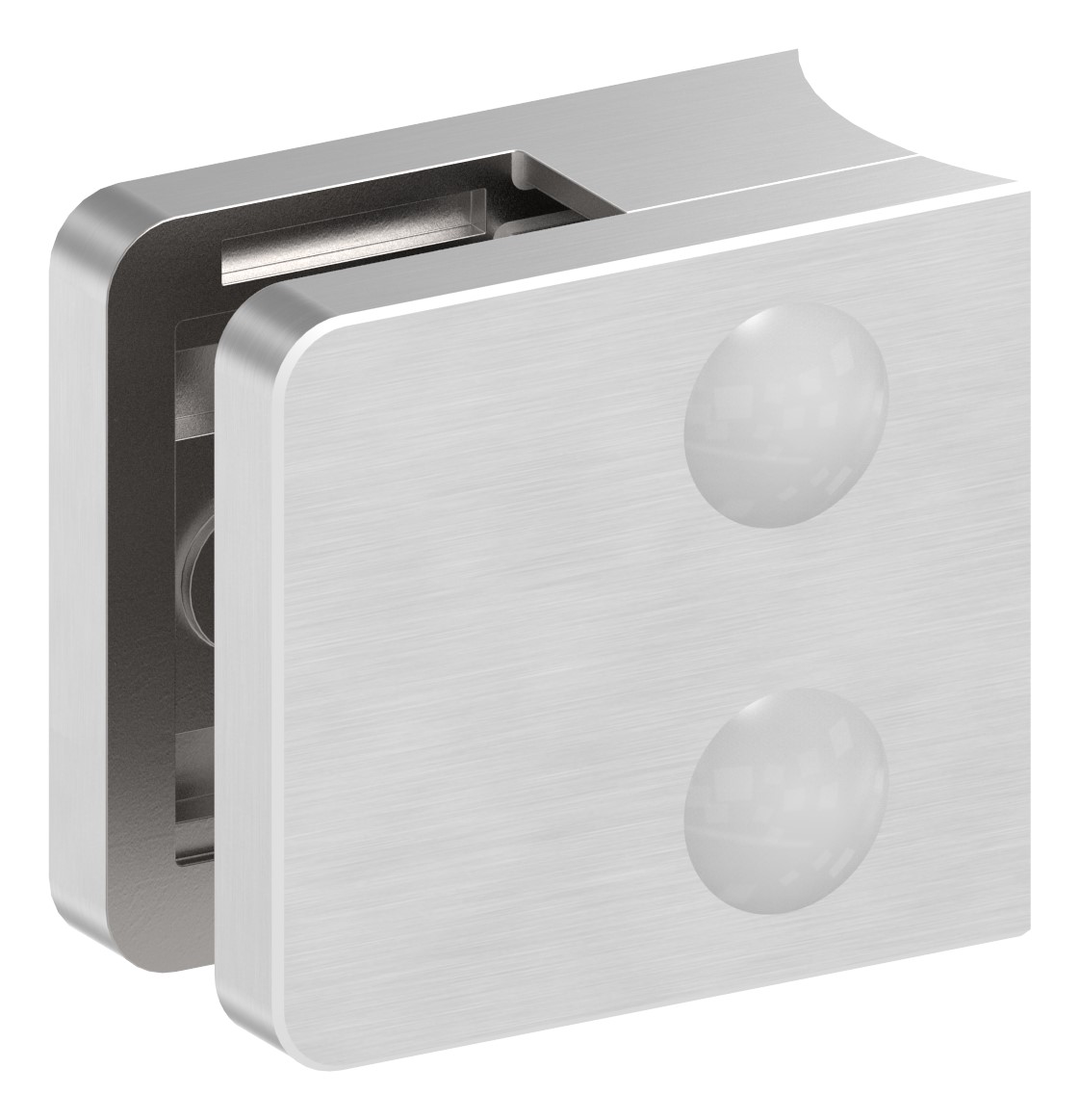 Glasklemme Mod. 31, Anschluss: 48,3mm, V4A Glasklemme Mod. 31, Anschluss: 48,3mm, V4A