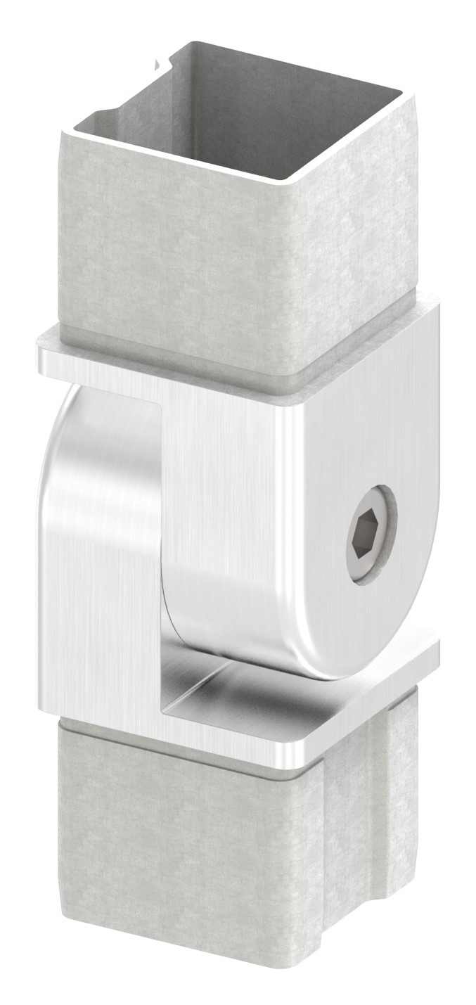 Verbindungsgelenk für Rohr 40x40x2,00mm, V4A