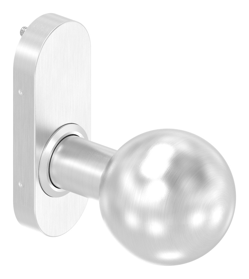 Drückerknopf, Ø 50mm, fest, V2A Drückerknopf, Ø 50mm, fest, V2A