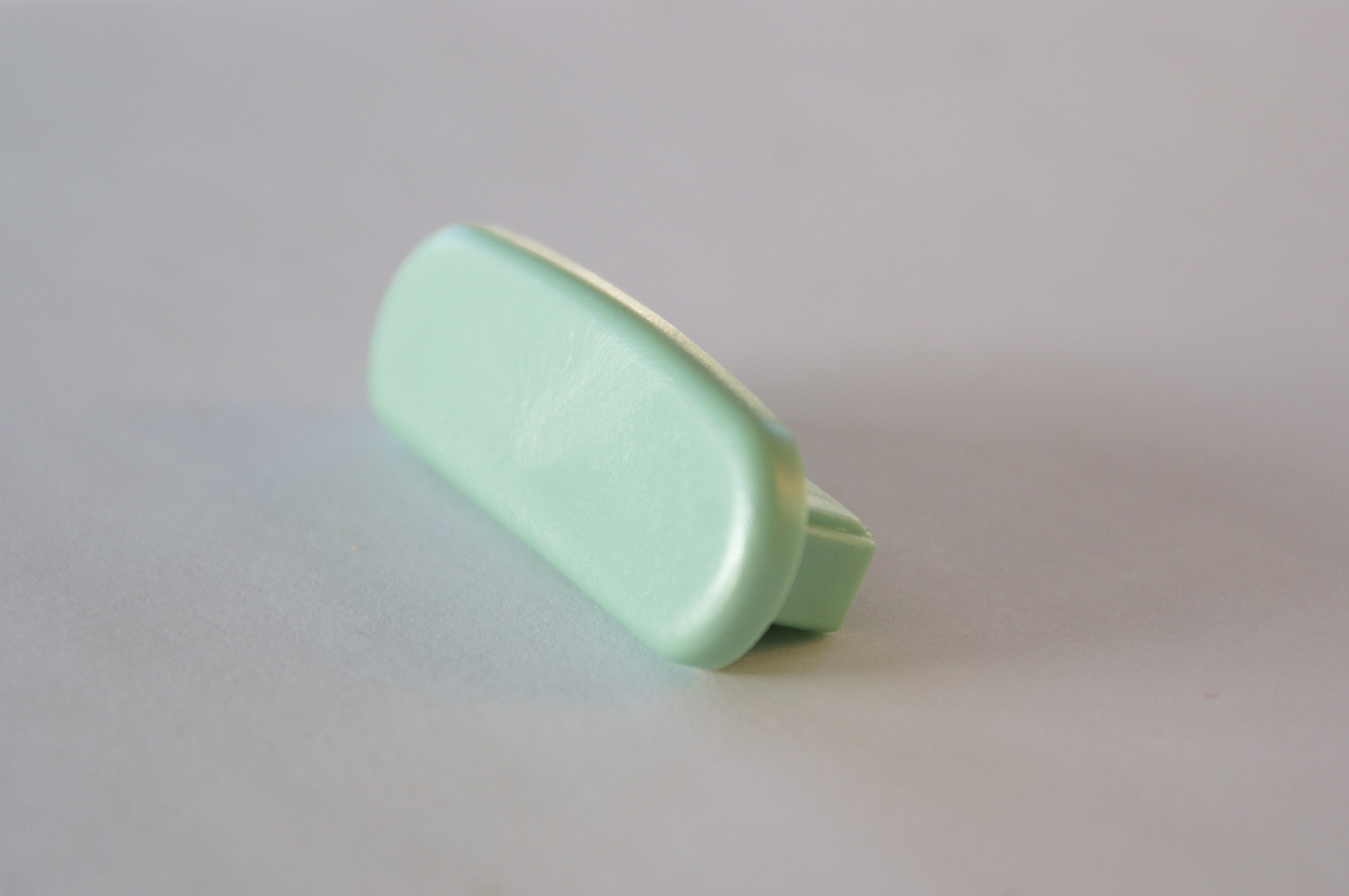 Endkappe für Kunststoffhandlauf für 40x8mm, stratos-grün