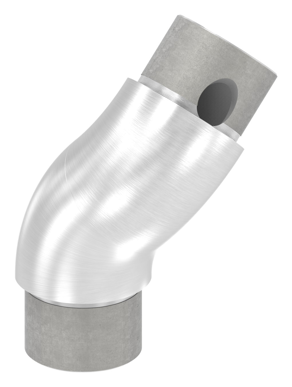 Rohrbogen 90°, verstellbar, für Rohr 42,4x3,0mm, V2A