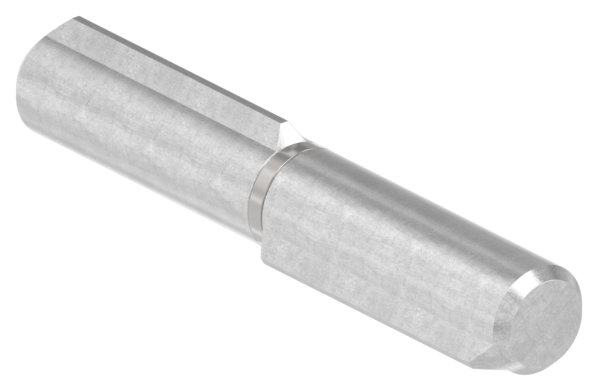 Anschweißband, L: 80mm, mit festem Stift, V2A