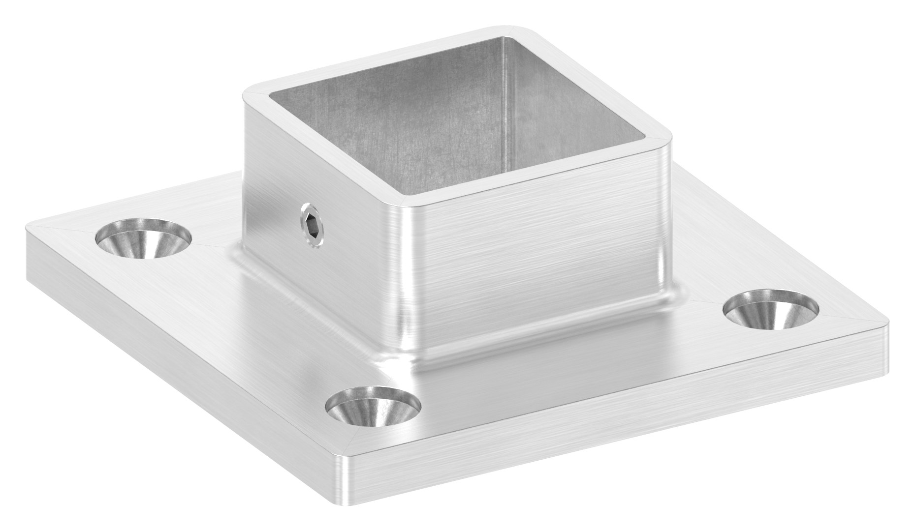 Wand- und Bodenanker, für Rohr 30x30mm, V4A