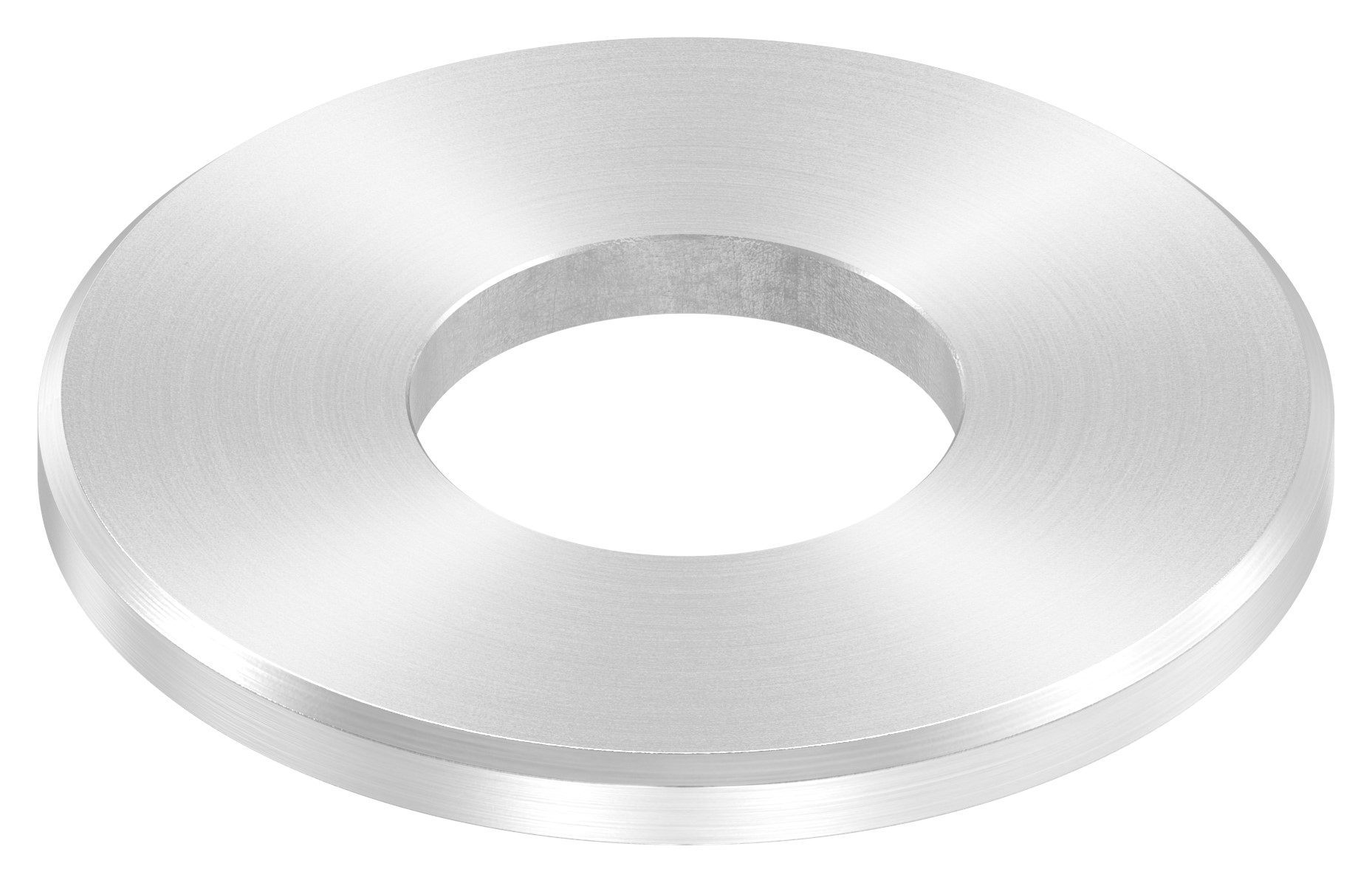 Ankerplatte Ø 80x6mm, mit Rundschliff und Fase, V2A