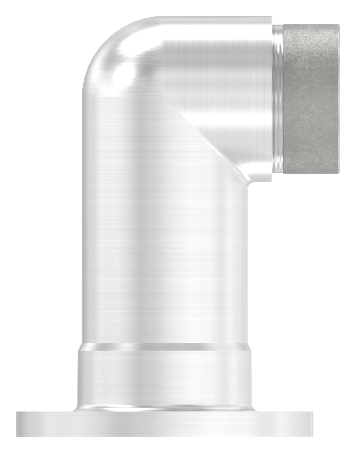 Wandhalter 90° lang, für Rohr 42,4x2,0mm, V2A