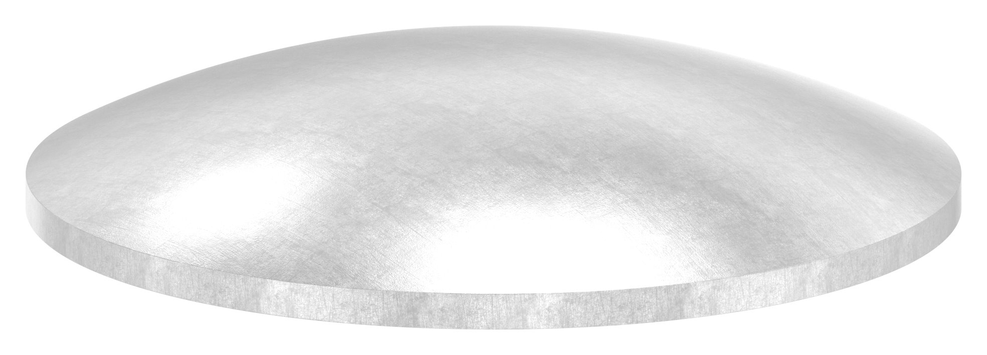 Gewölbte Schale Ø 70x2,5mm, ungeschliffen, V2A