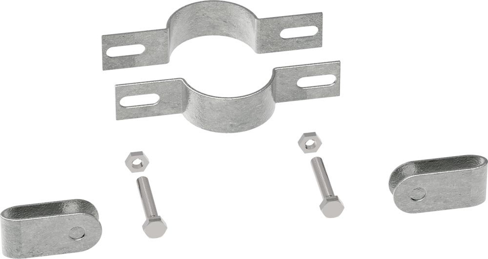 Halter beidseitig, für Rohr Ø 48,3mm