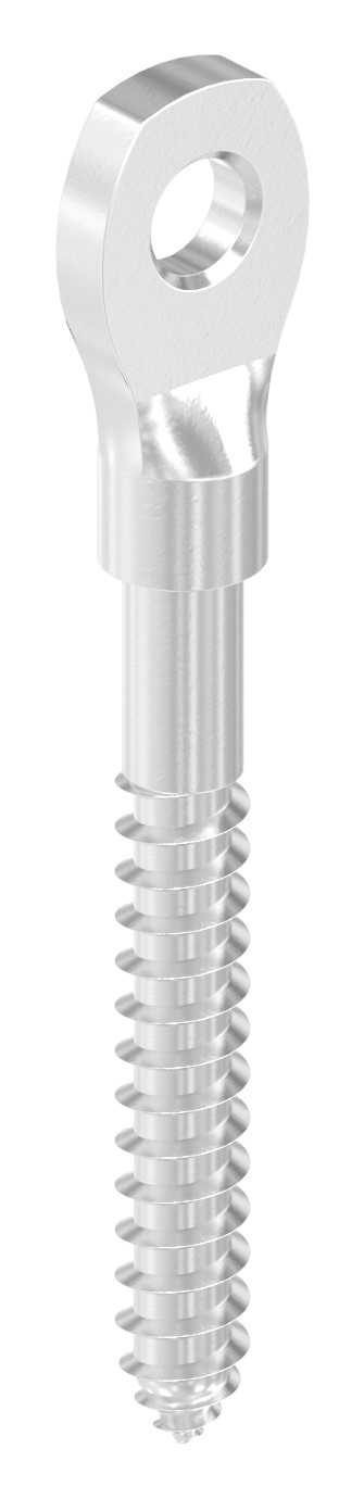 Augenschraube, mit Holzgewinde 5mm, V4A