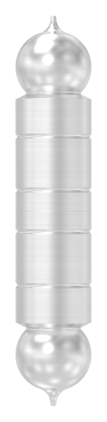 Anschweißband mit festem Stift glatt,  24mm, V2A