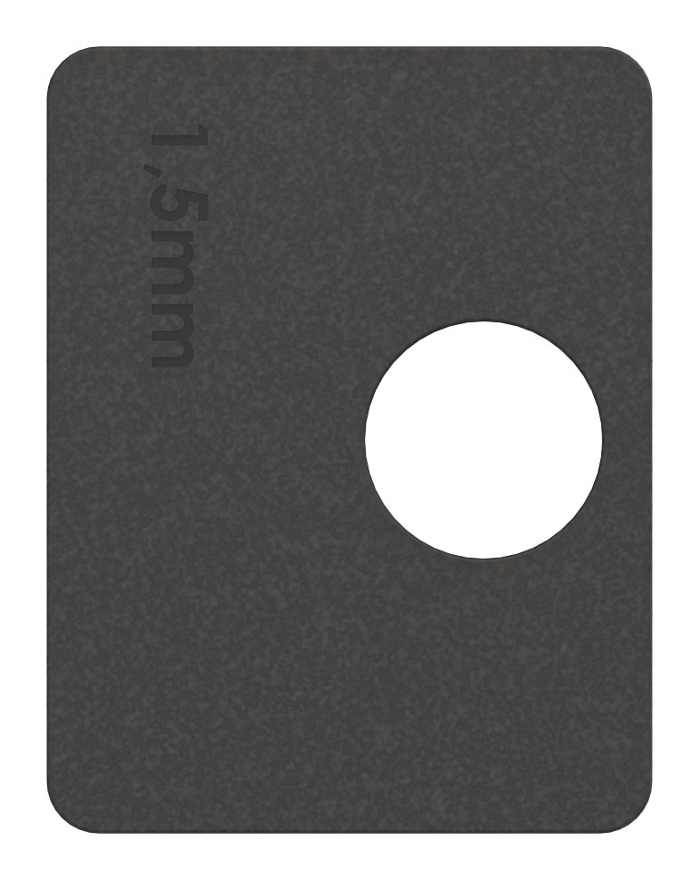 Gummi für Mod. 14, Blech 1,5 mm Gummi für Mod. 14, Blech 1,5 mm