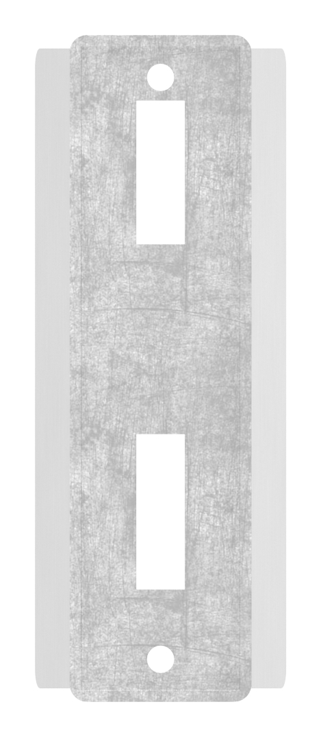 Gegenkasten, für Schiebetore, 78x65x172mm, B: 40mm, V2A