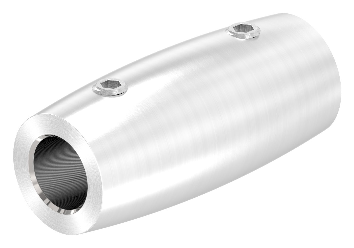 Stabverbinder für 10mm Rund, L: 45mm, Ø 20mm, V2A