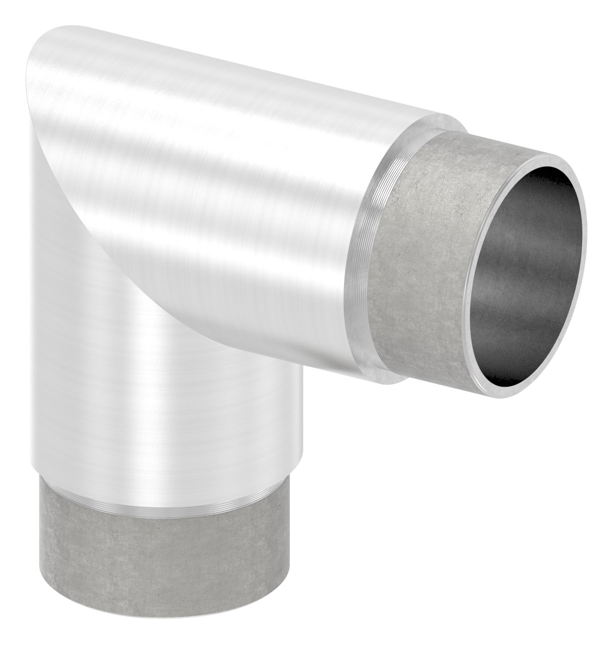 Eckstück 90°, für Rohr 42,4x2,0mm, V2A