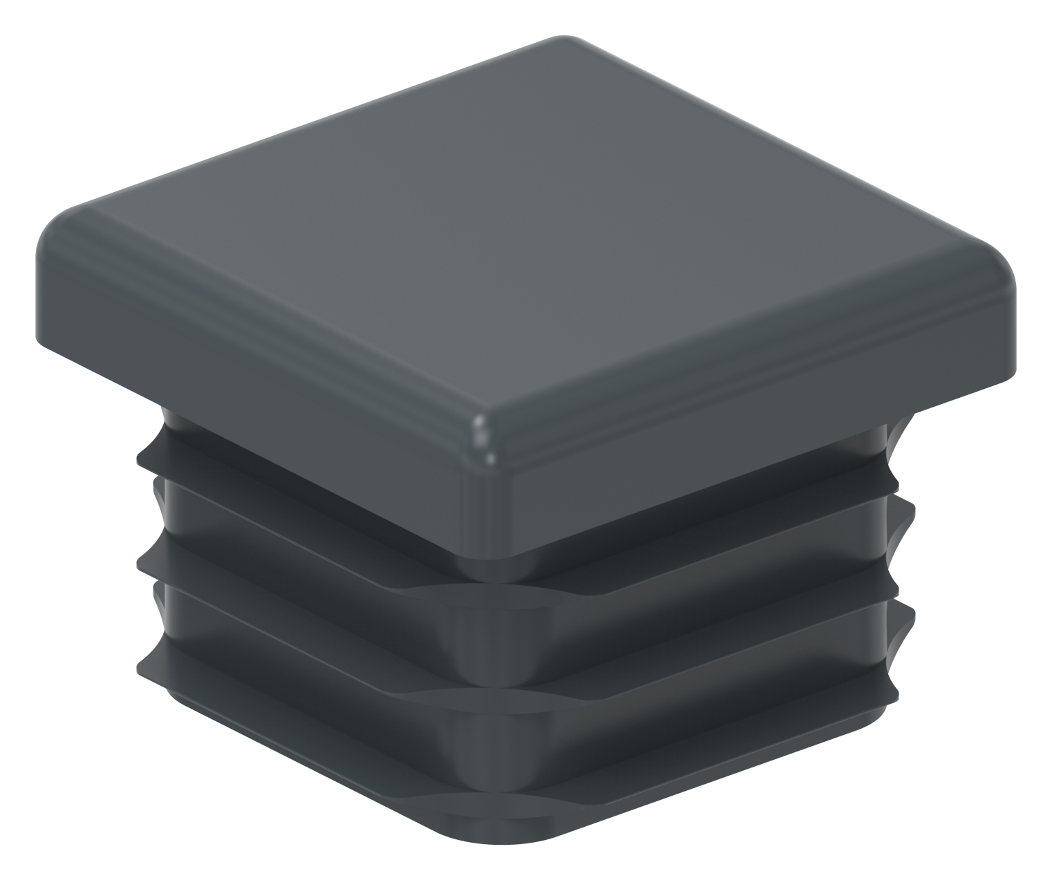 Kunststoffkappe für Quadratrohr 25x25mm