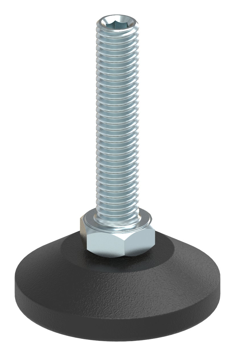 Stellfuß mit Justierschraube mit Innensechskant