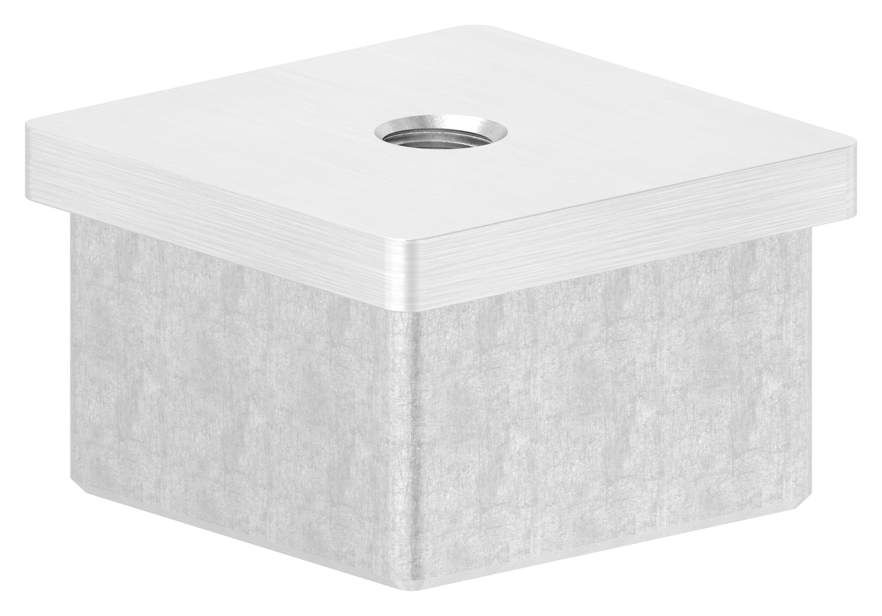 Einsteckkappe, für Rohr 40x40x2,0mm, V2A