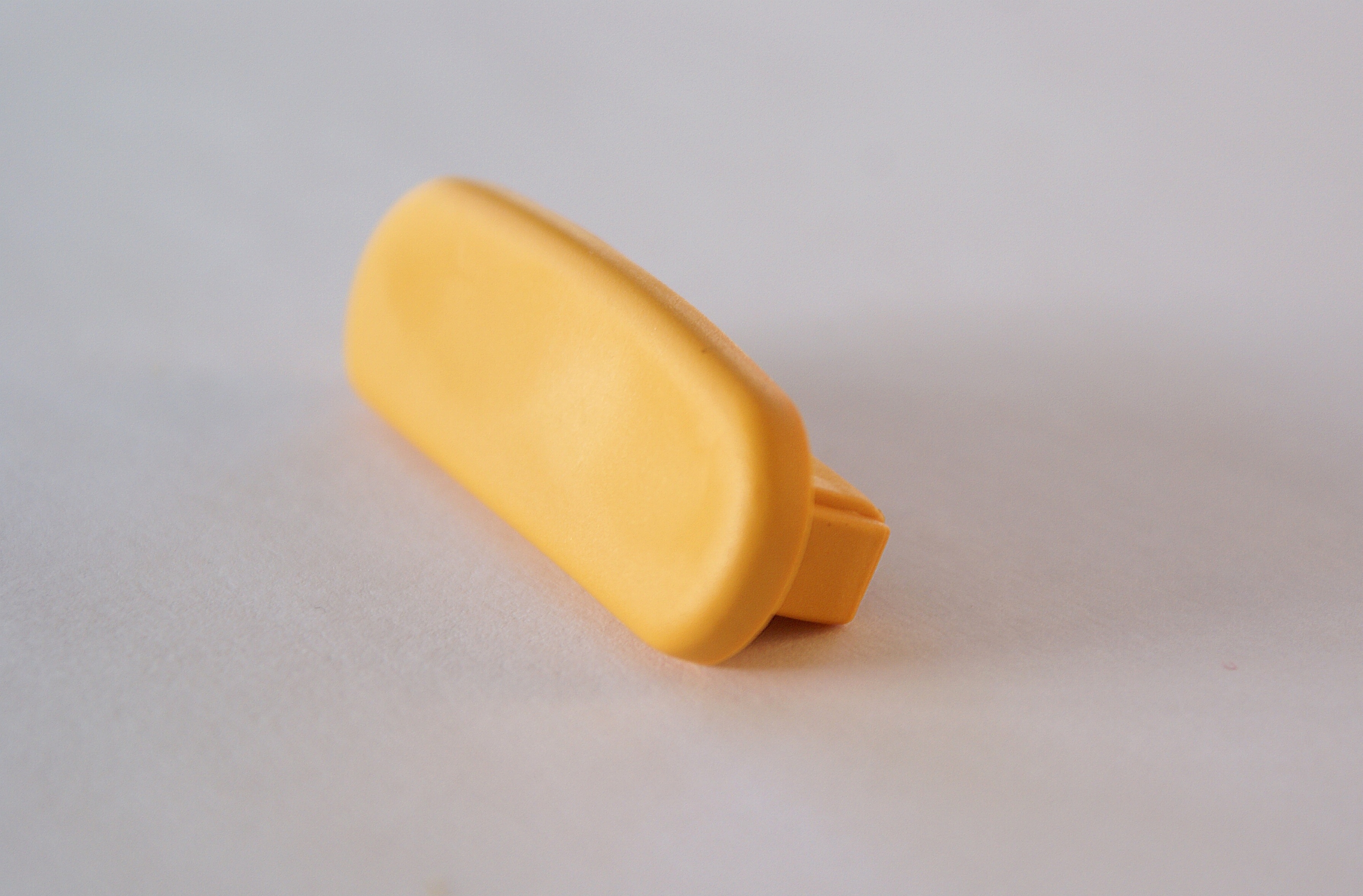 Endkappe für Kunststoffhandlauf für 40x8mm, sonnengelb