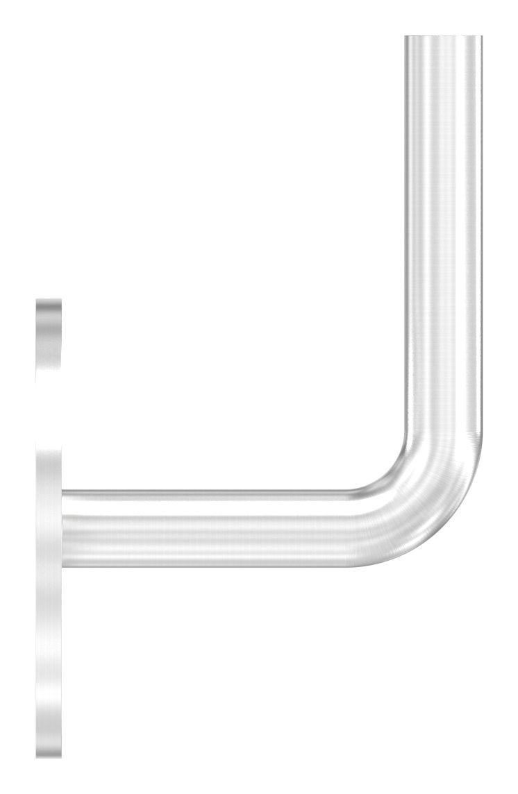 Handlaufhalter mit oben Innengewinde M6 (Ronde und Bügel verschweißt), V2A