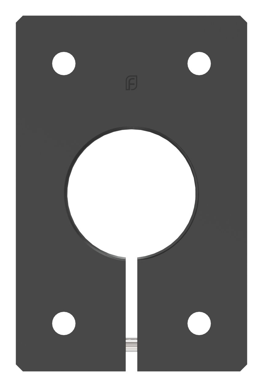 Montageplatte eckig 65x100mm
