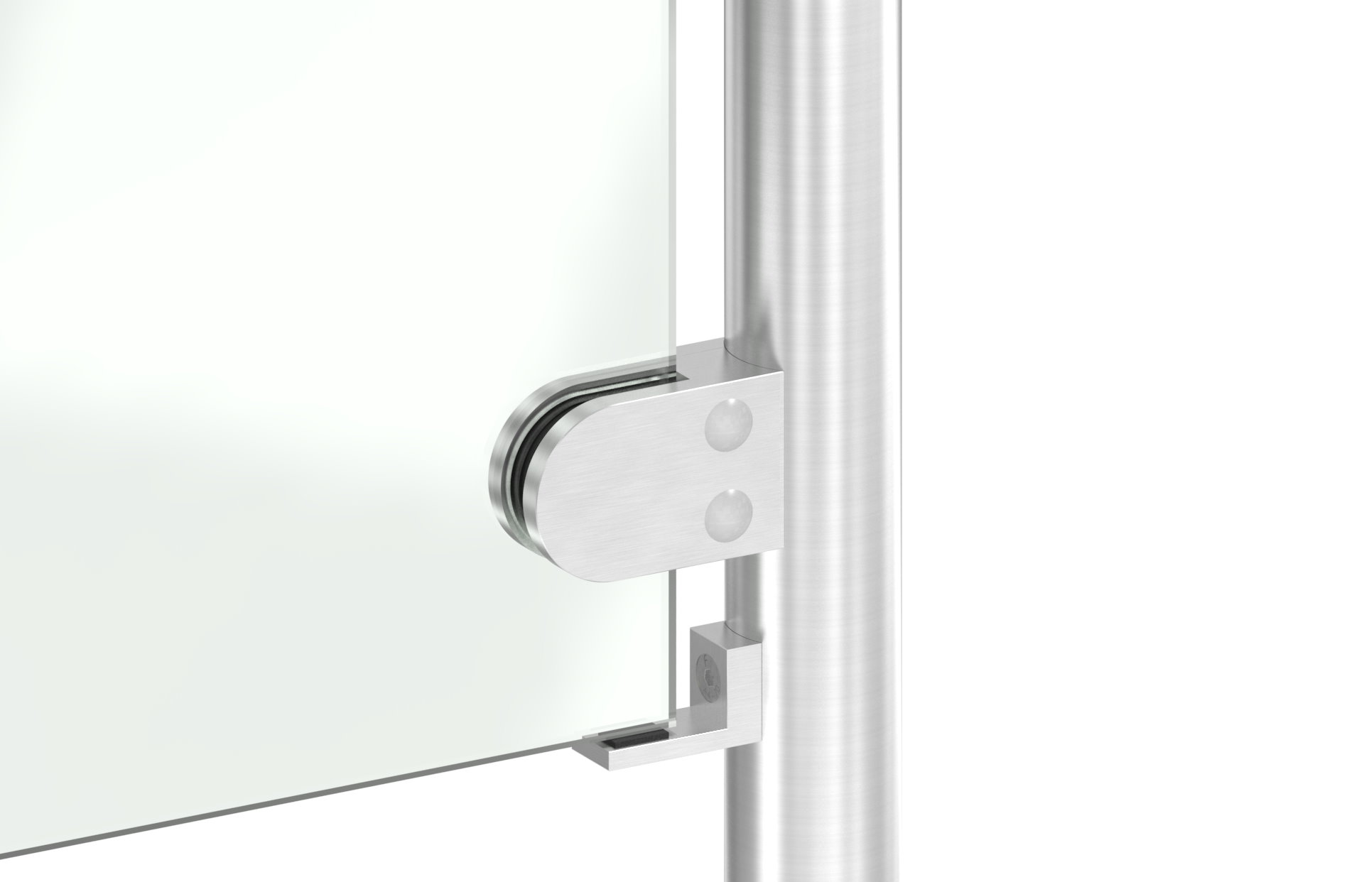 Halteboden mit Anschluss 42,4mm, V2A